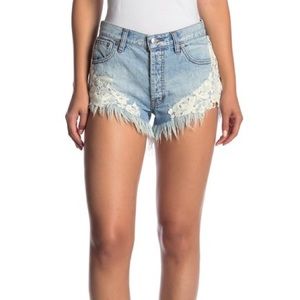 Free people jean shorts